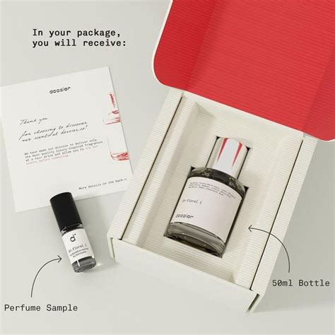 dossier perfume samples.